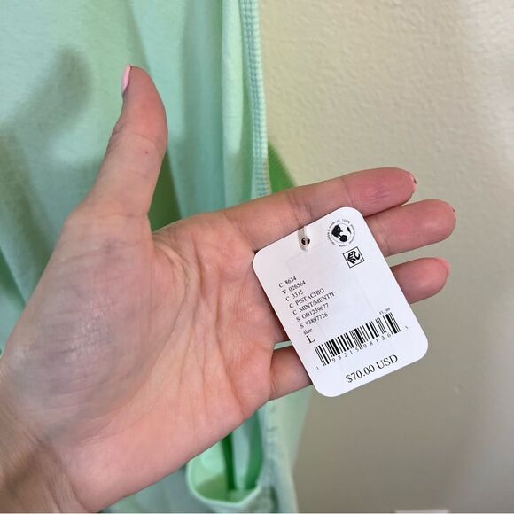 NWT Free People Movement Hot Shot Onesie In Pistachio-Mint Green Large - Picture 6 of 13